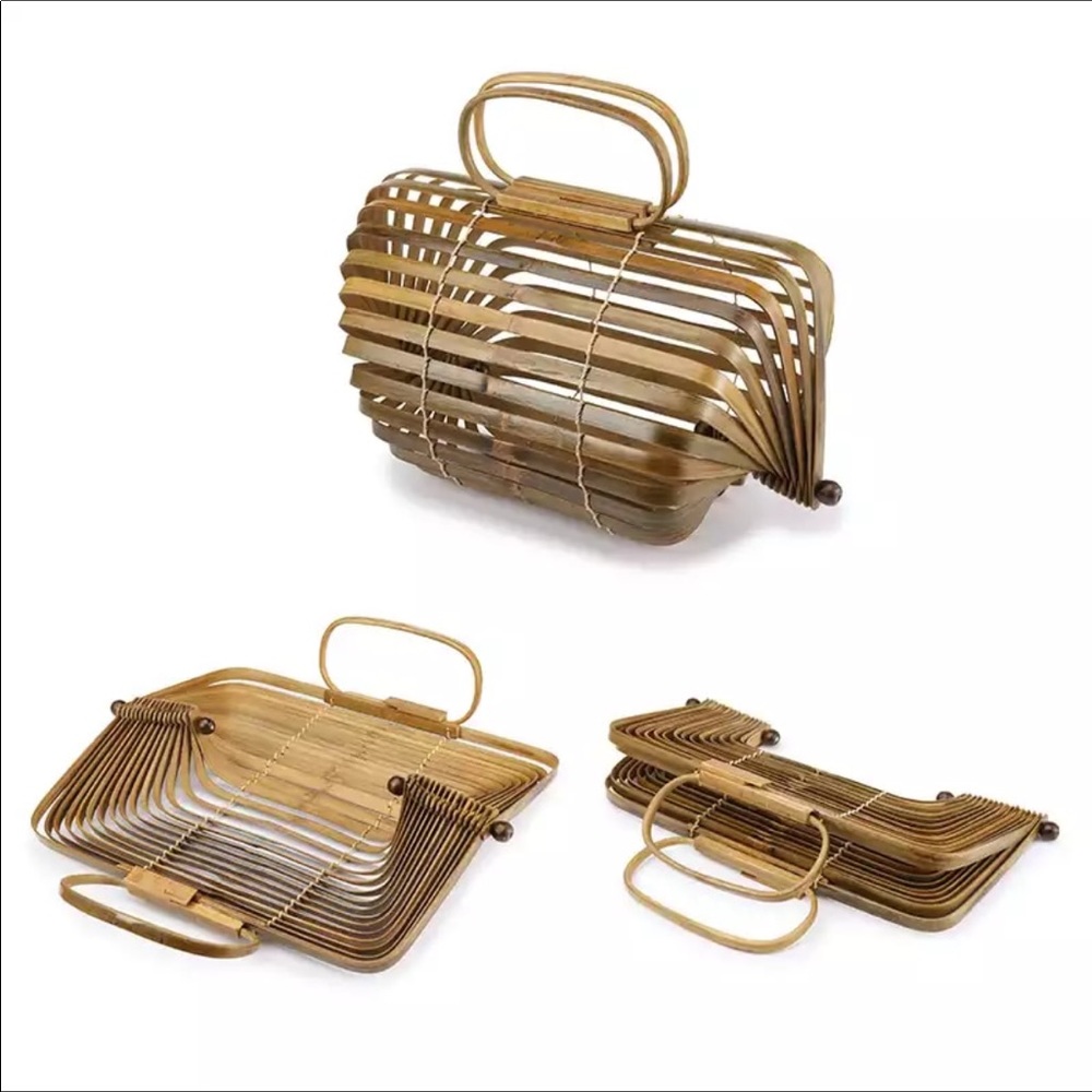 Bamboo handmade bag.